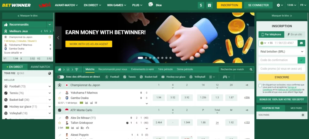 Types de sports sur lesquels parier sur BetWinner